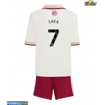 Arsenal Bukayo Saka #7 3rd trikot Kinder 2025-26 Kurzarm (+ Kurze Hosen)